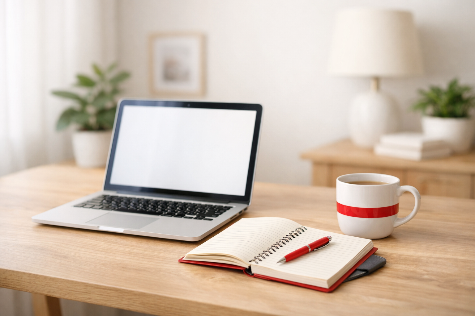 Home office – Online-Polnischkurs in einer ruhigen, hellen Umgebung